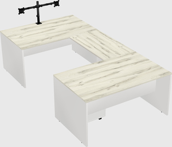 U-shaped desk
