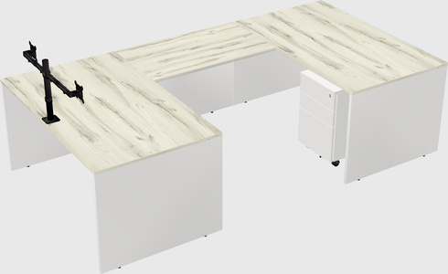 U-shaped desk