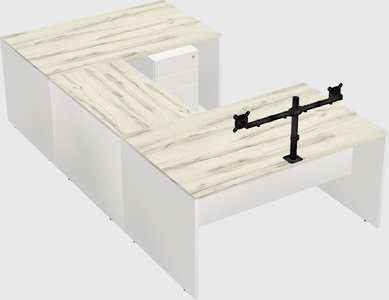 U-shaped desk