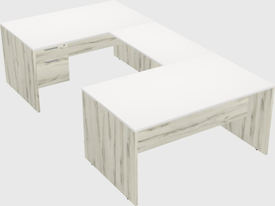 U-shaped desk