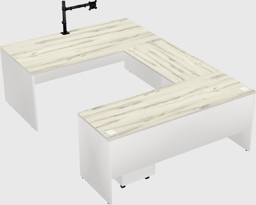 U-shaped desk