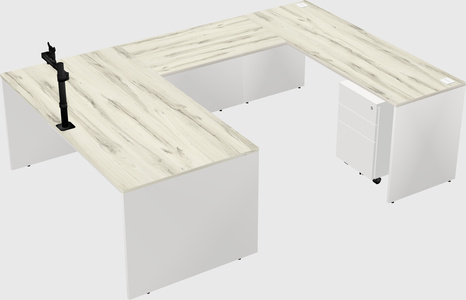 U-shaped desk
