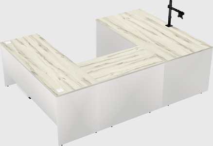 U-shaped desk