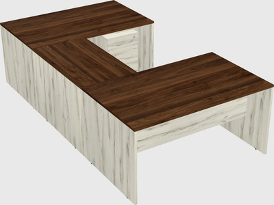 U-shaped desk