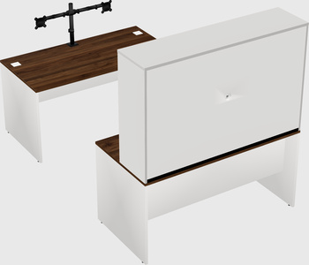 U-shaped desk