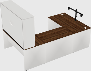 U-shaped desk