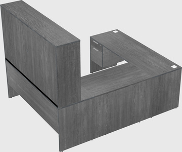 U-shaped desk