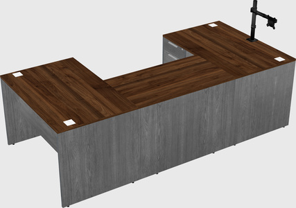 U-shaped desk