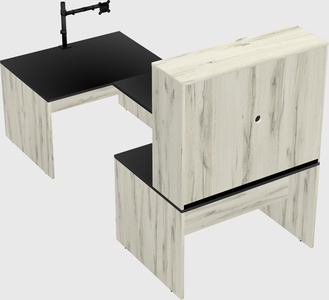 U-shaped desk