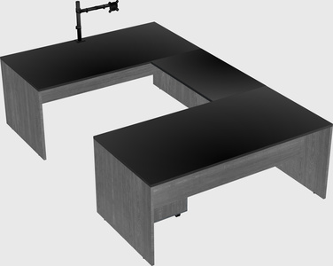 U-shaped desk