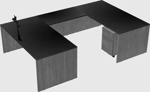 U-shaped desk