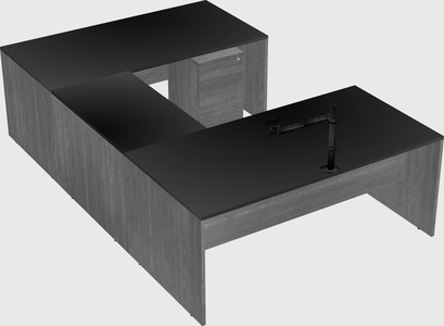 U-shaped desk
