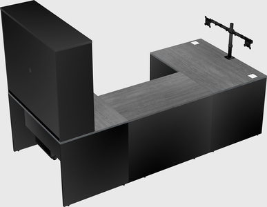 U-shaped desk