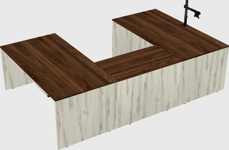 U-shaped desk