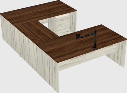 U-shaped desk