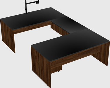 U-shaped desk