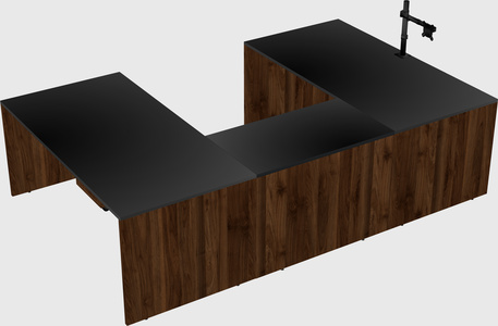 U-shaped desk