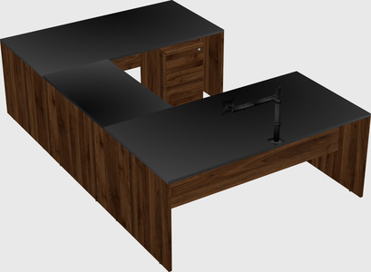 U-shaped desk