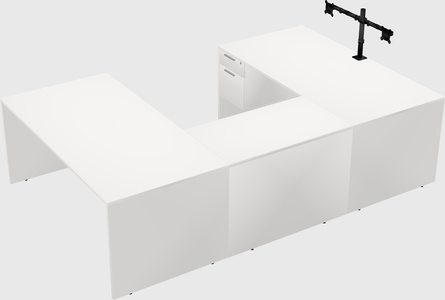 U-shaped desk
