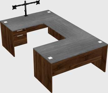 U-shaped desk