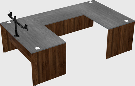 U-shaped desk