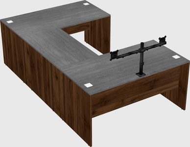 U-shaped desk