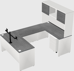 U-shaped desk
