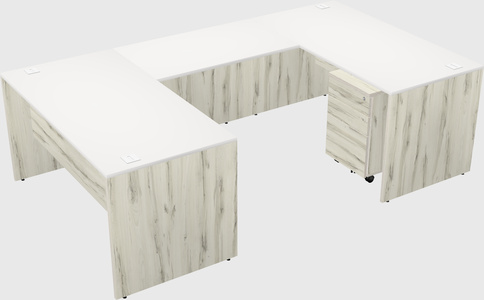 U-shaped desk