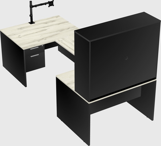 U-shaped desk