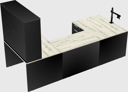 U-shaped desk