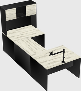 U-shaped desk