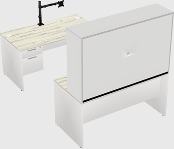 U-shaped desk