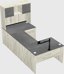 U-shaped desk