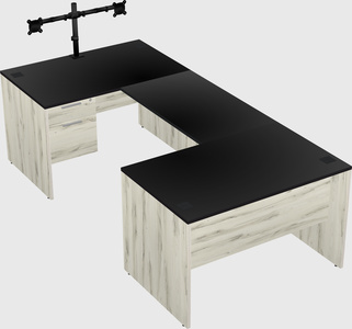 U-shaped desk