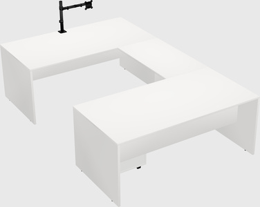 U-shaped desk