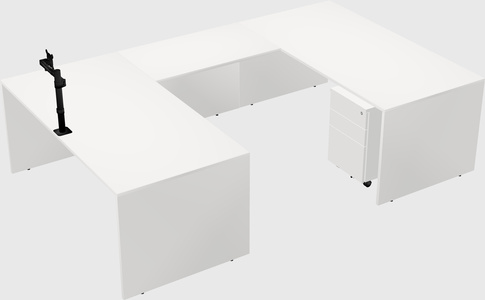 U-shaped desk