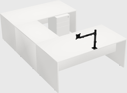 U-shaped desk