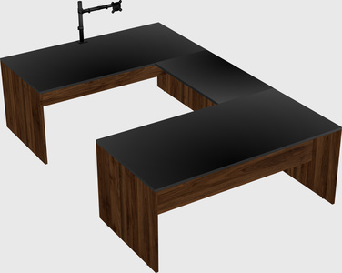 U-shaped desk