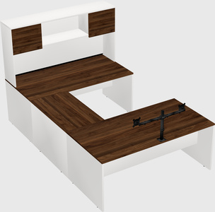 U-shaped desk