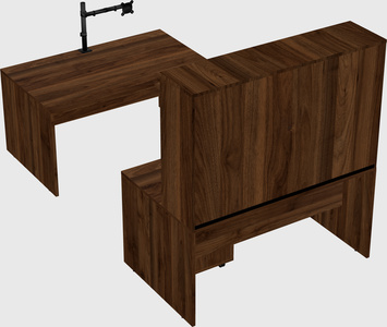U-shaped desk