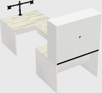U-shaped desk