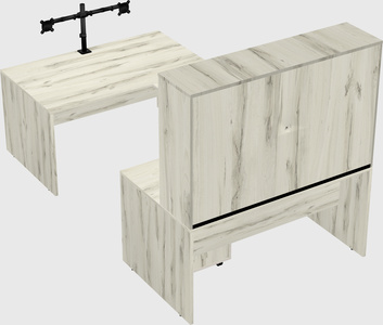 U-shaped desk