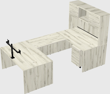 U-shaped desk