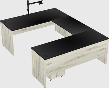 U-shaped desk