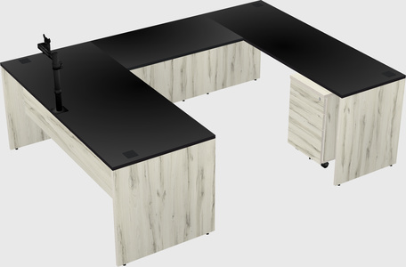 U-shaped desk