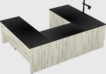U-shaped desk