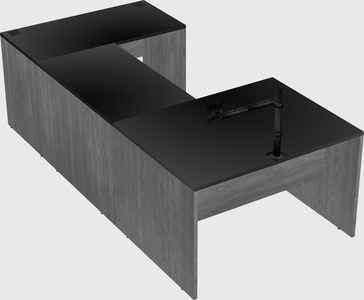 U-shaped desk