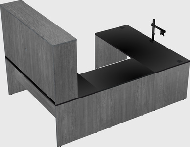U-shaped desk