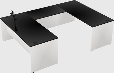 U-shaped desk