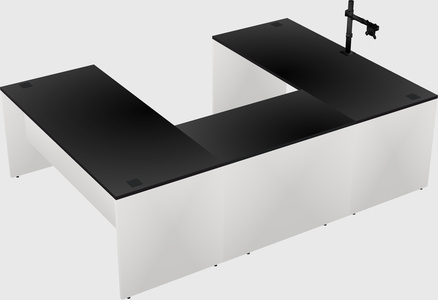 U-shaped desk
